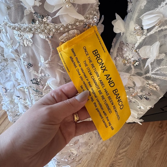 Bronx and Banco Sequin Floral Sheer Dress - Picture 6 of 7